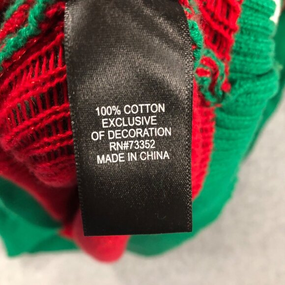 Ugly Christmas Sweater XXL Christmas Unicorn Sweater Mens 100% Cotton 3-D rhines - Picture 6 of 8